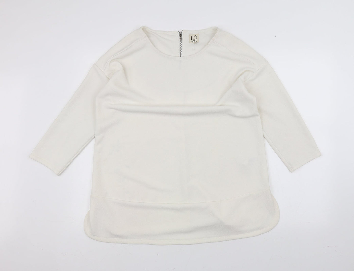 Womens UK Size 12 NEXT White Pullover Jumper