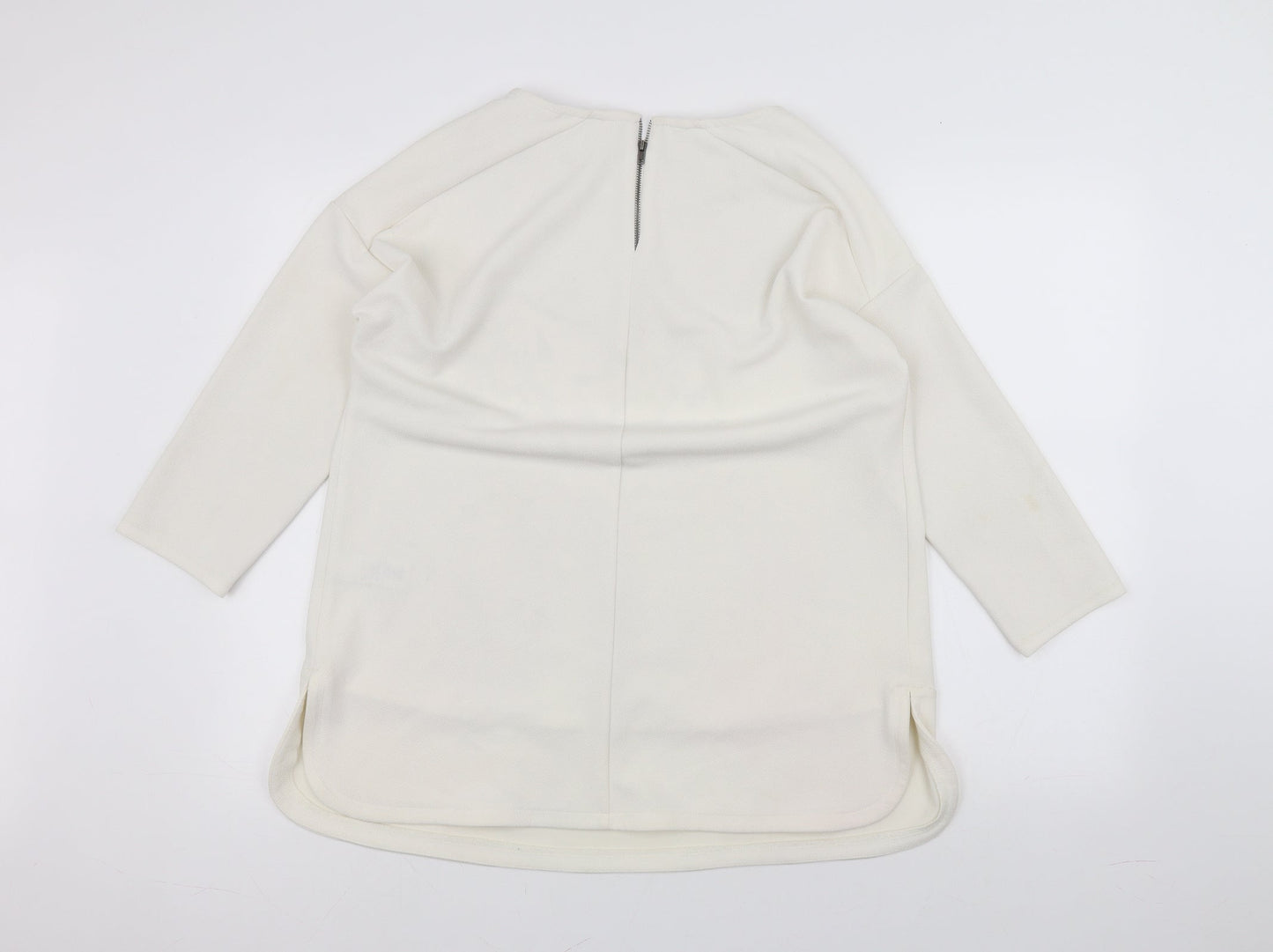 Womens UK Size 12 NEXT White Pullover Jumper