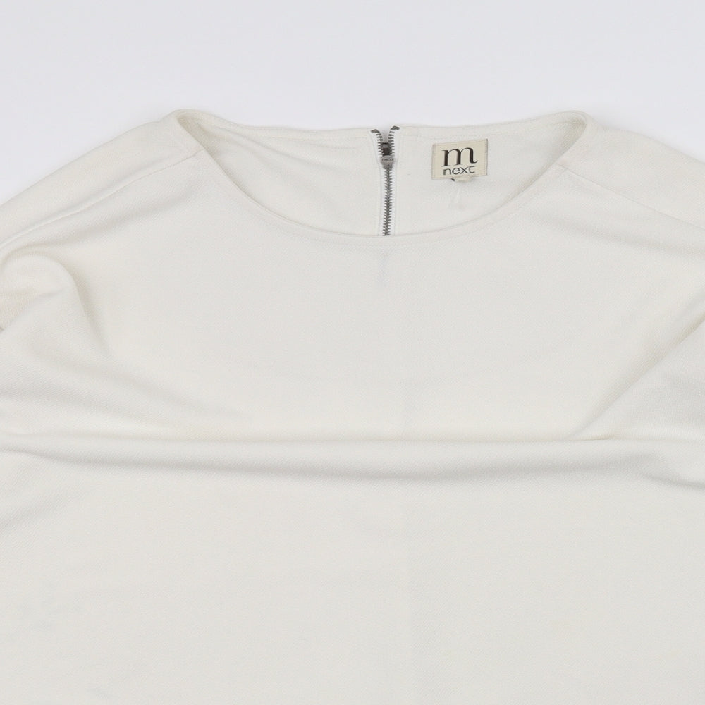 Womens UK Size 12 NEXT White Pullover Jumper