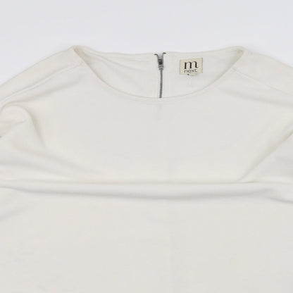Womens UK Size 12 NEXT White Pullover Jumper