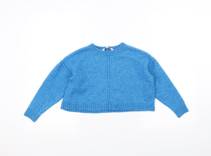 miss e-vie Girls Blue   Pullover Jumper Size 7-8 Years
