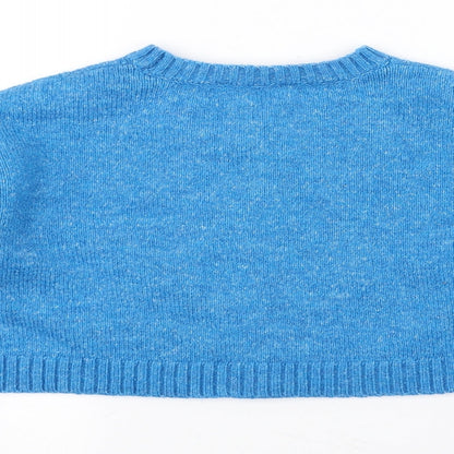 miss e-vie Girls Blue   Pullover Jumper Size 7-8 Years