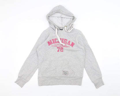 Brave Soul Womens Grey   Pullover Hoodie Size M