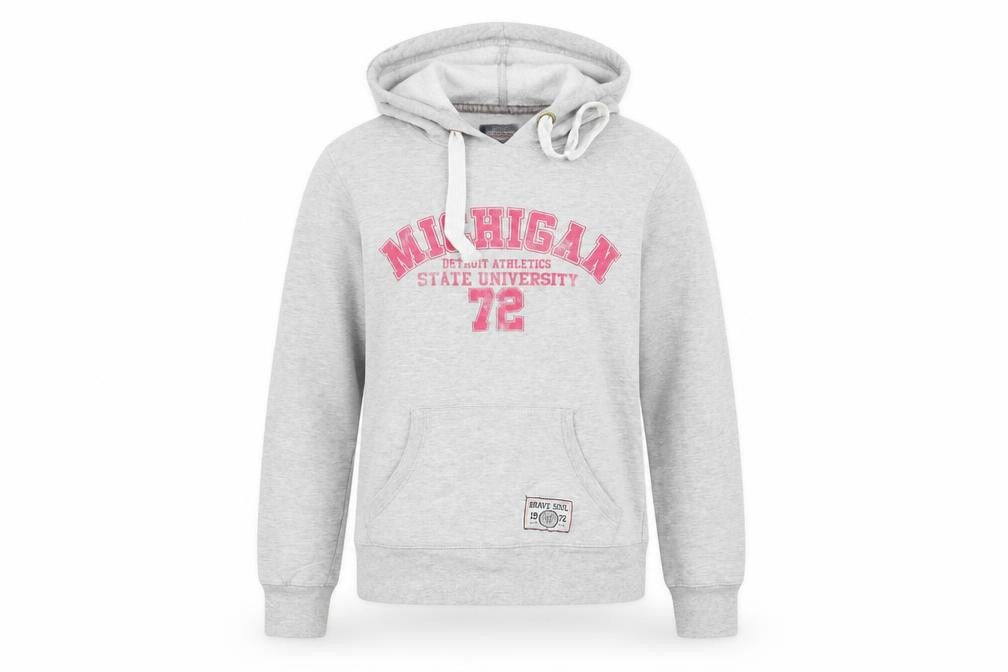 Womens UK Size M Brave Soul Grey Pullover Hoodie