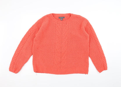 Primark Womens Orange   Pullover Jumper Size S