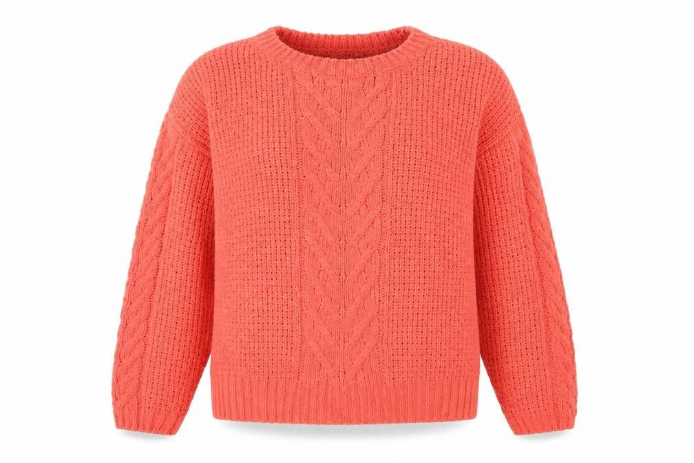 Womens UK Size S Primark Orange Pullover Jumper