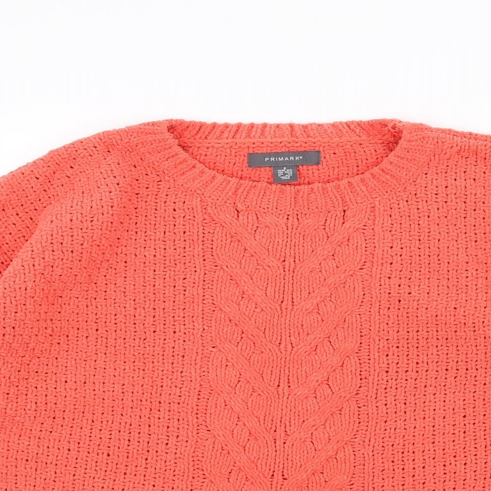 Primark Womens Orange   Pullover Jumper Size S