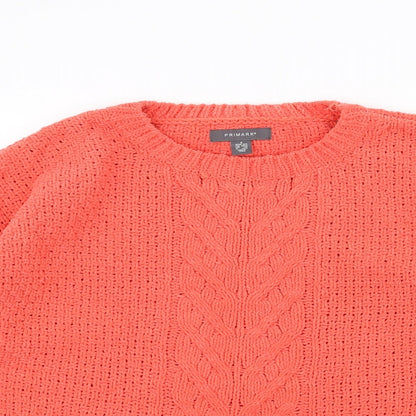 Primark Womens Orange   Pullover Jumper Size S
