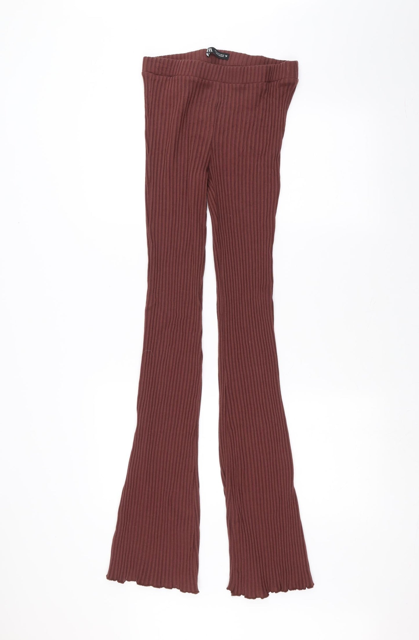 Womens UK Size M Zara Regular Fit  Red Trousers