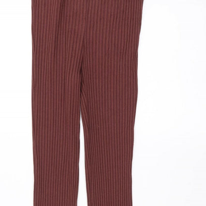 Womens UK Size M Zara Regular Fit  Red Trousers