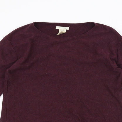 Womens UK Size M Max Studio Red Basic T-Shirt