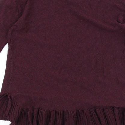 Womens UK Size M Max Studio Red Basic T-Shirt