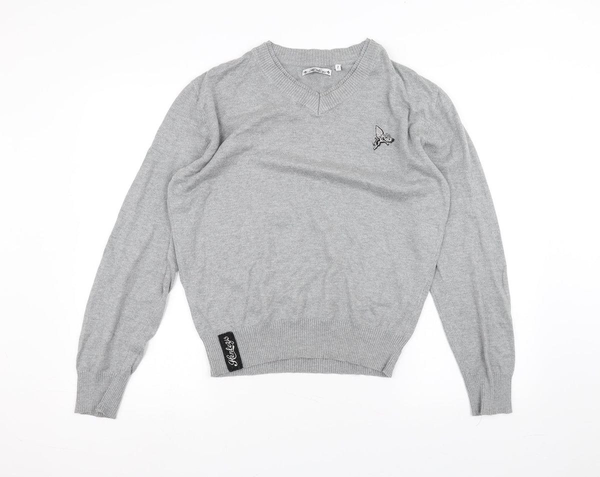 Henleys Womens Grey   Pullover Jumper Size M