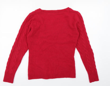 Womens UK Size 14 Preworn Pink Pullover Jumper