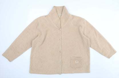 Womens UK Size XL Bonmarche Beige Cardigan Jumper