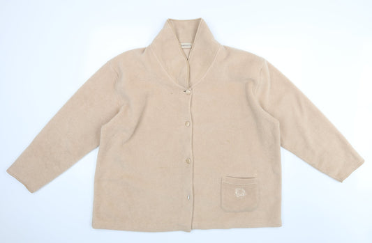 Womens UK Size XL Bonmarche Beige Cardigan Jumper