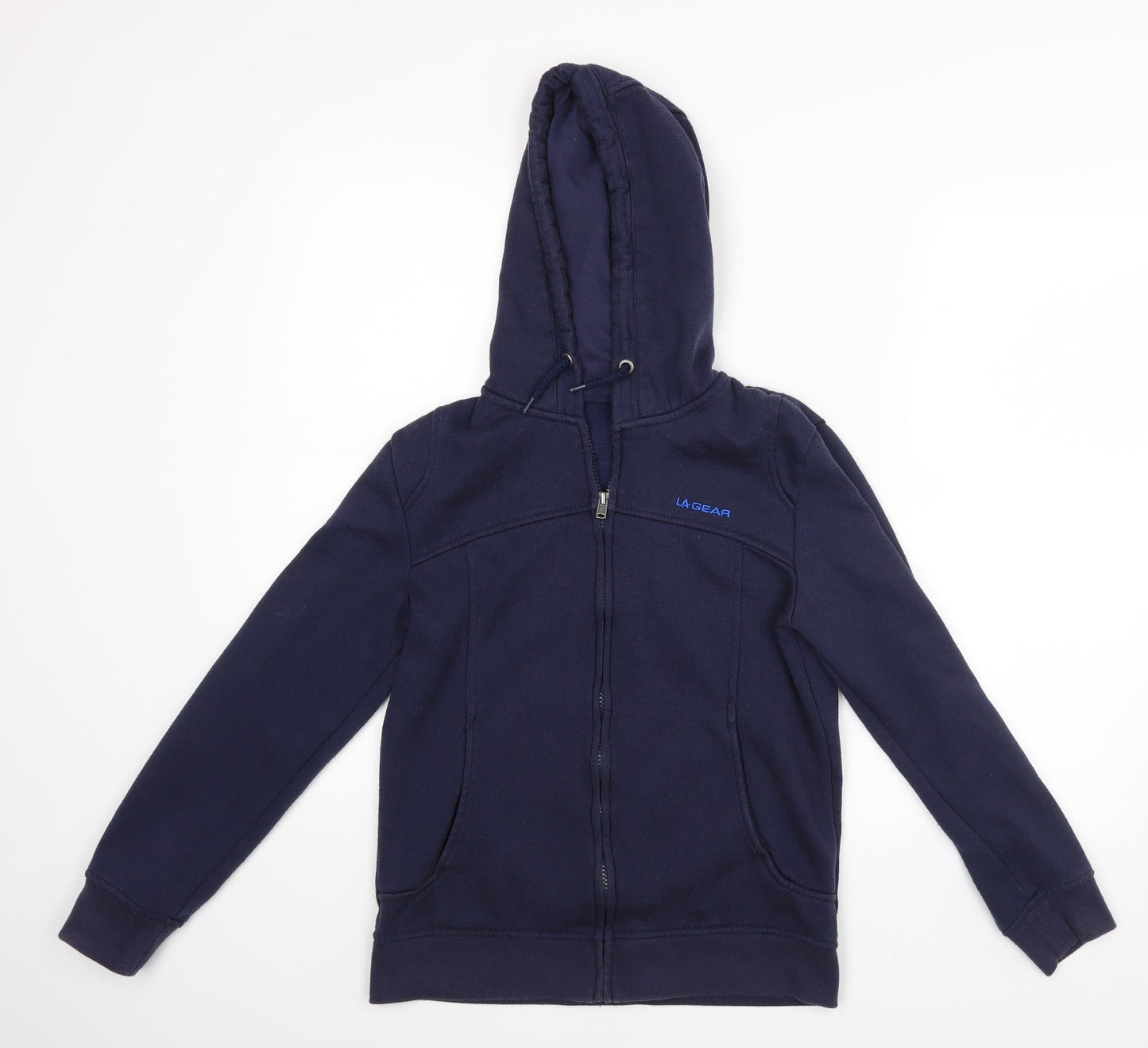 Womens UK Size 8 LA Gear Blue Full Zip Hoodie