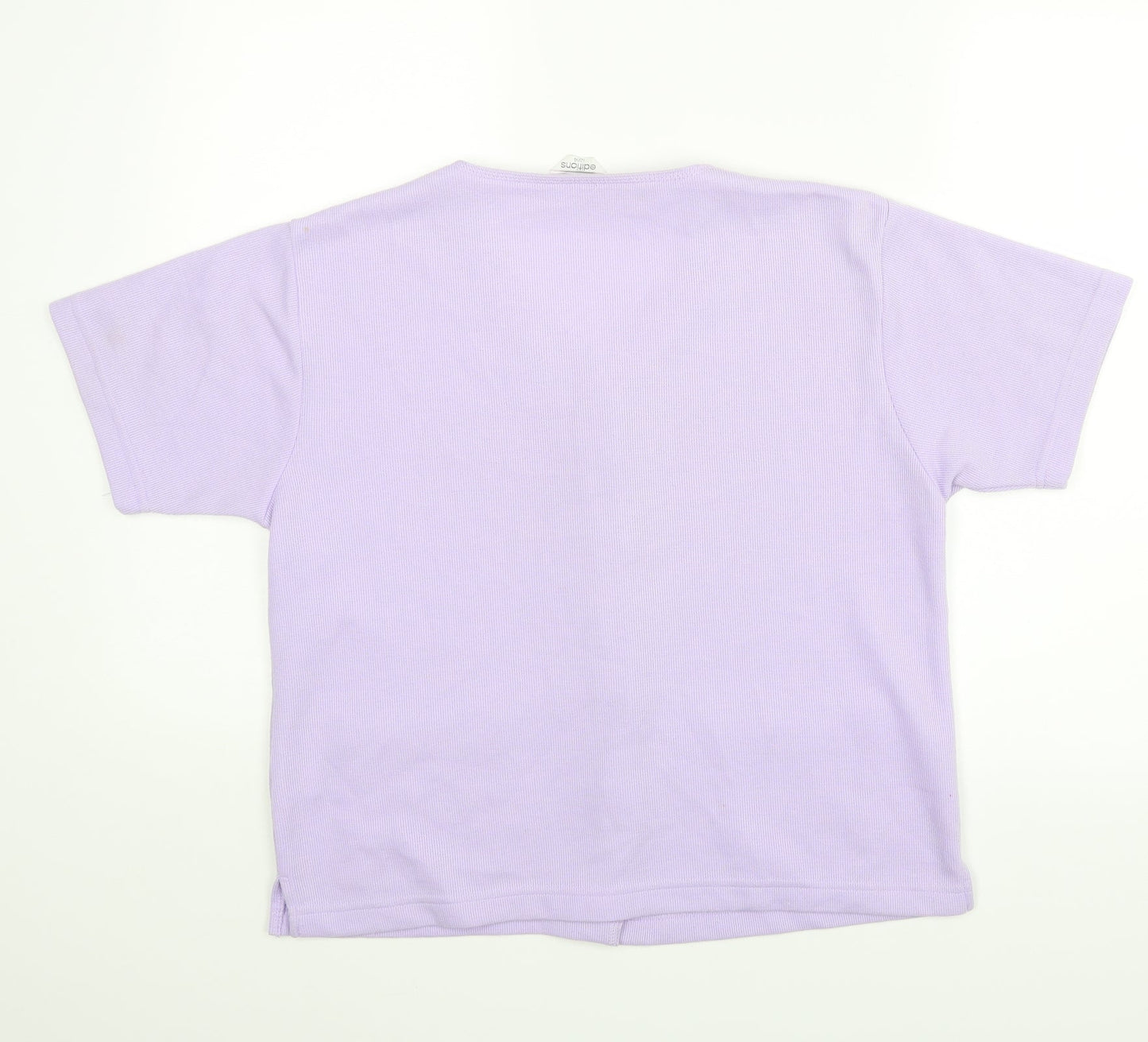 Womens UK Size 12 Editions Purple Basic Blouse