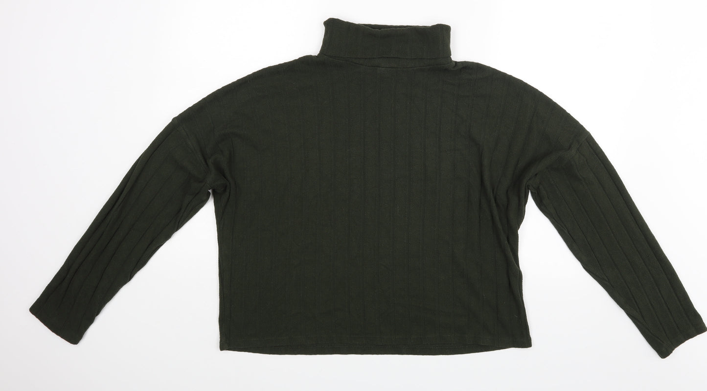 Womens UK Size L New Look Green Basic Blouse