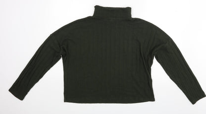 Womens UK Size L New Look Green Basic Blouse