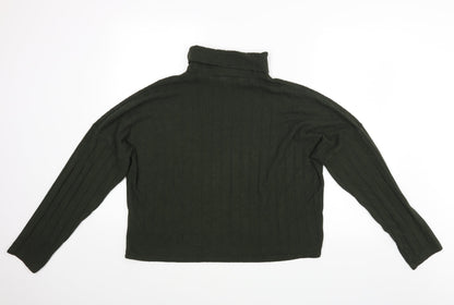 Womens UK Size L New Look Green Basic Blouse
