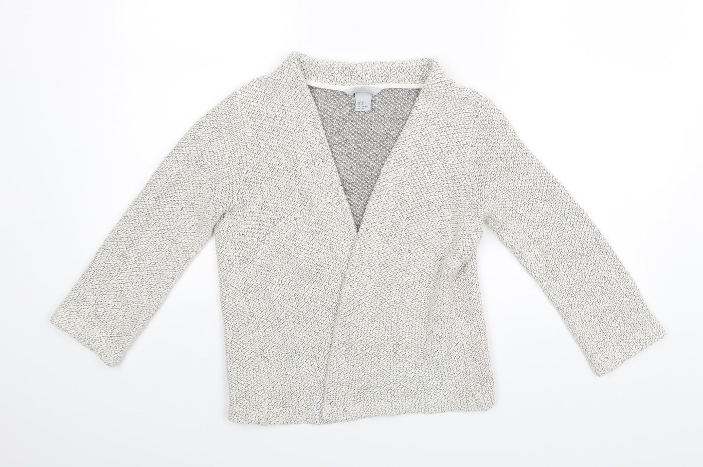 Womens UK Size XS H&M Grey Basic Blouse