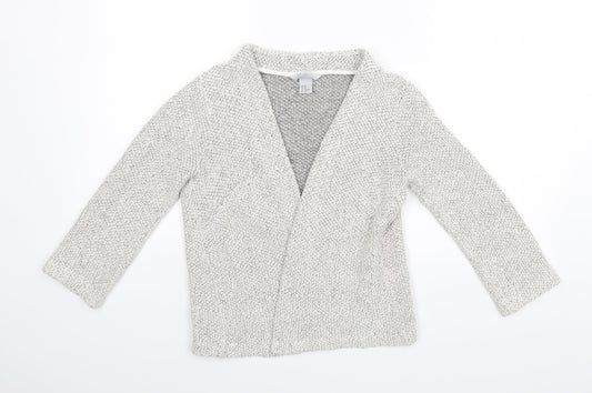 Womens UK Size XS H&M Grey Basic Blouse