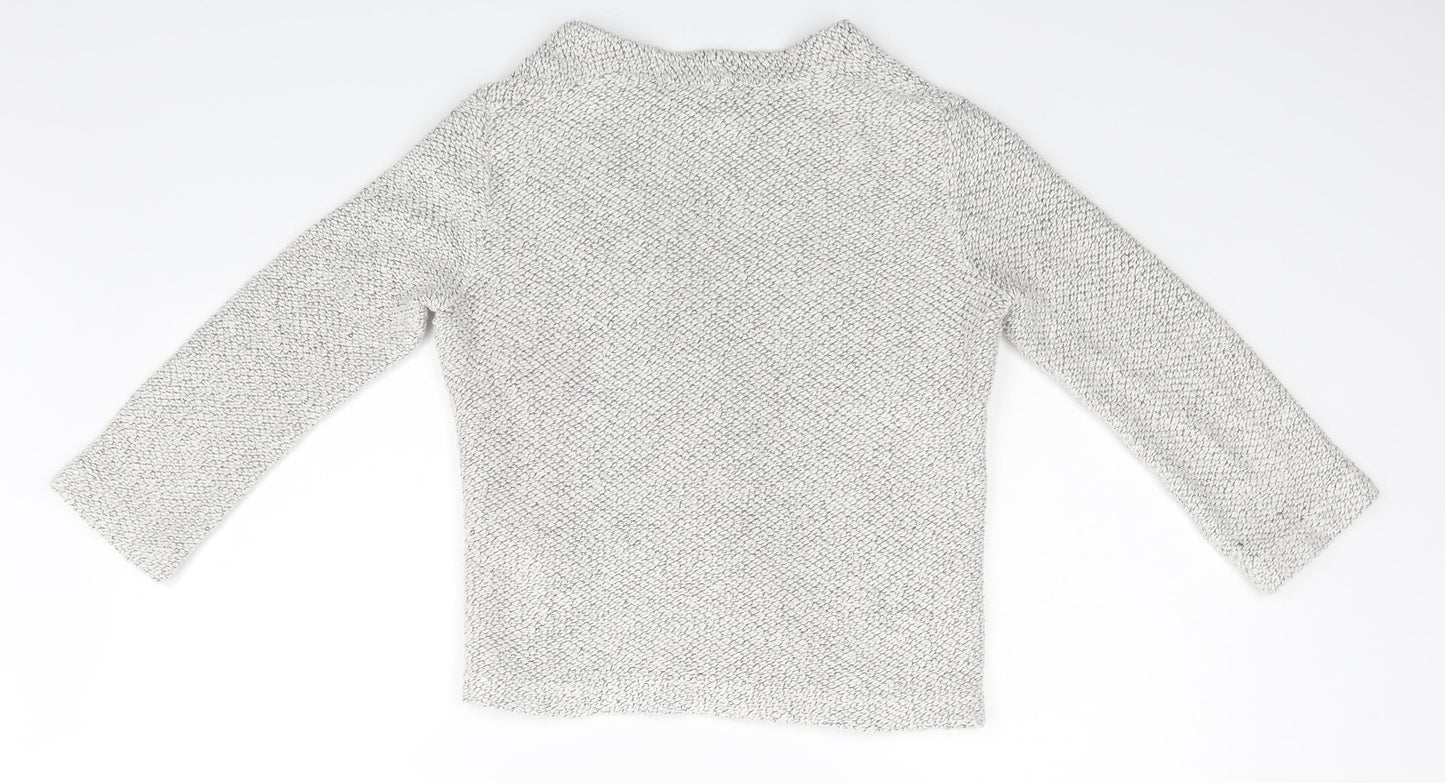 Womens UK Size XS H&M Grey Basic Blouse