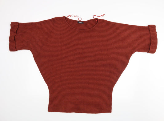 M&Co Womens Brown   Pullover Jumper Size L