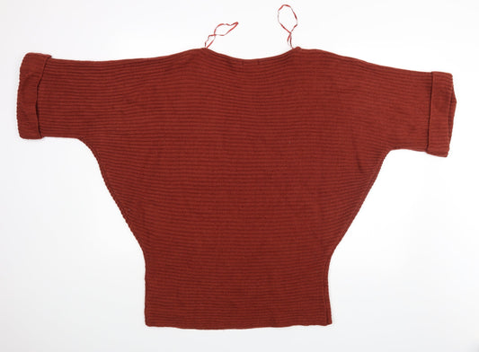 M&Co Womens Brown   Pullover Jumper Size L