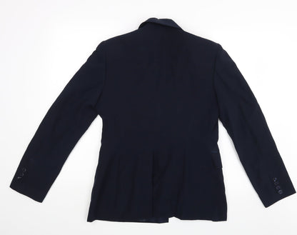 Blue Leaf Womens Blue   Jacket Blazer Size 12