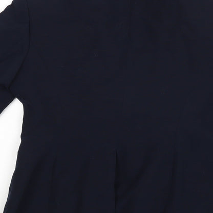 Blue Leaf Womens Blue   Jacket Blazer Size 12