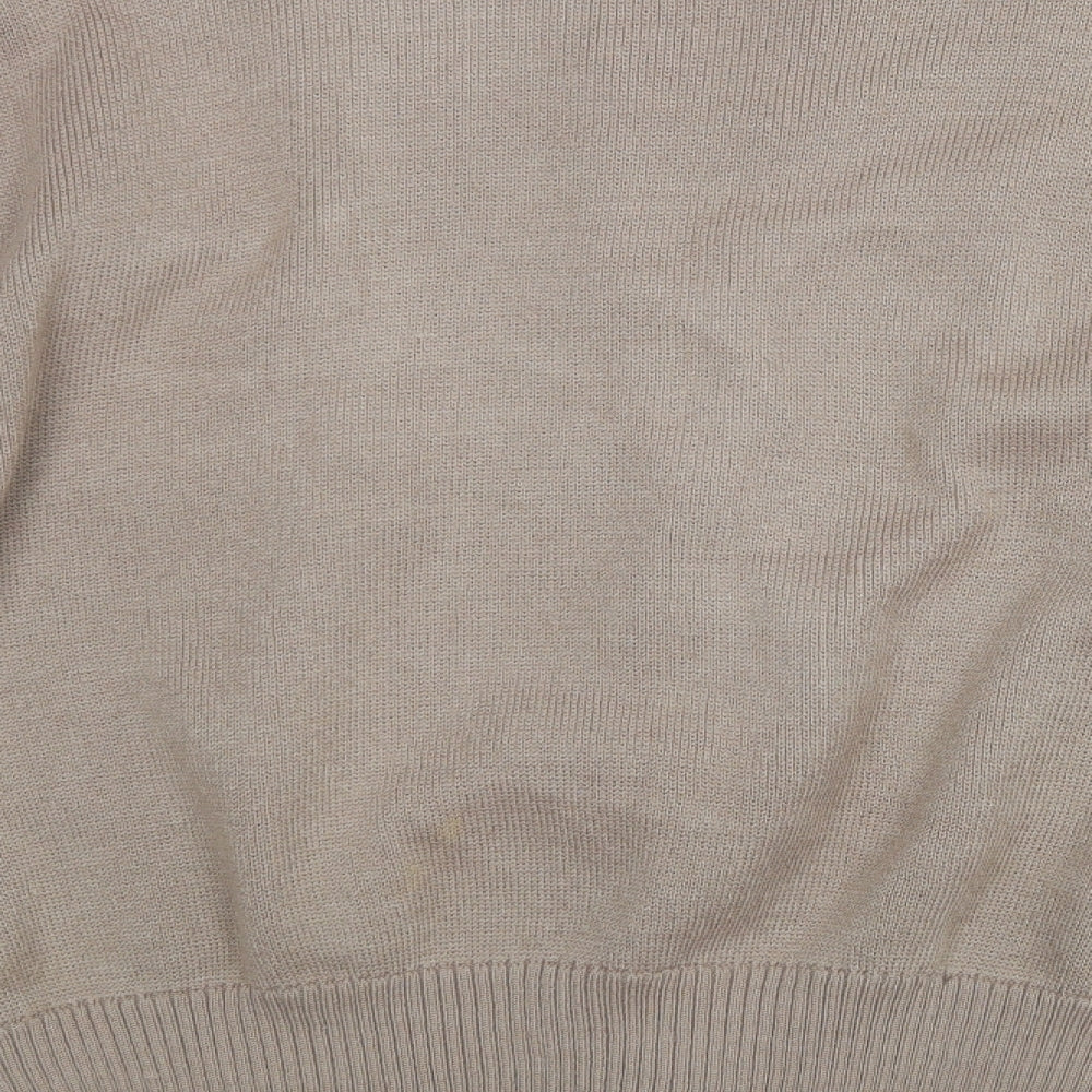 Canada Mens Beige   Full Zip Jumper