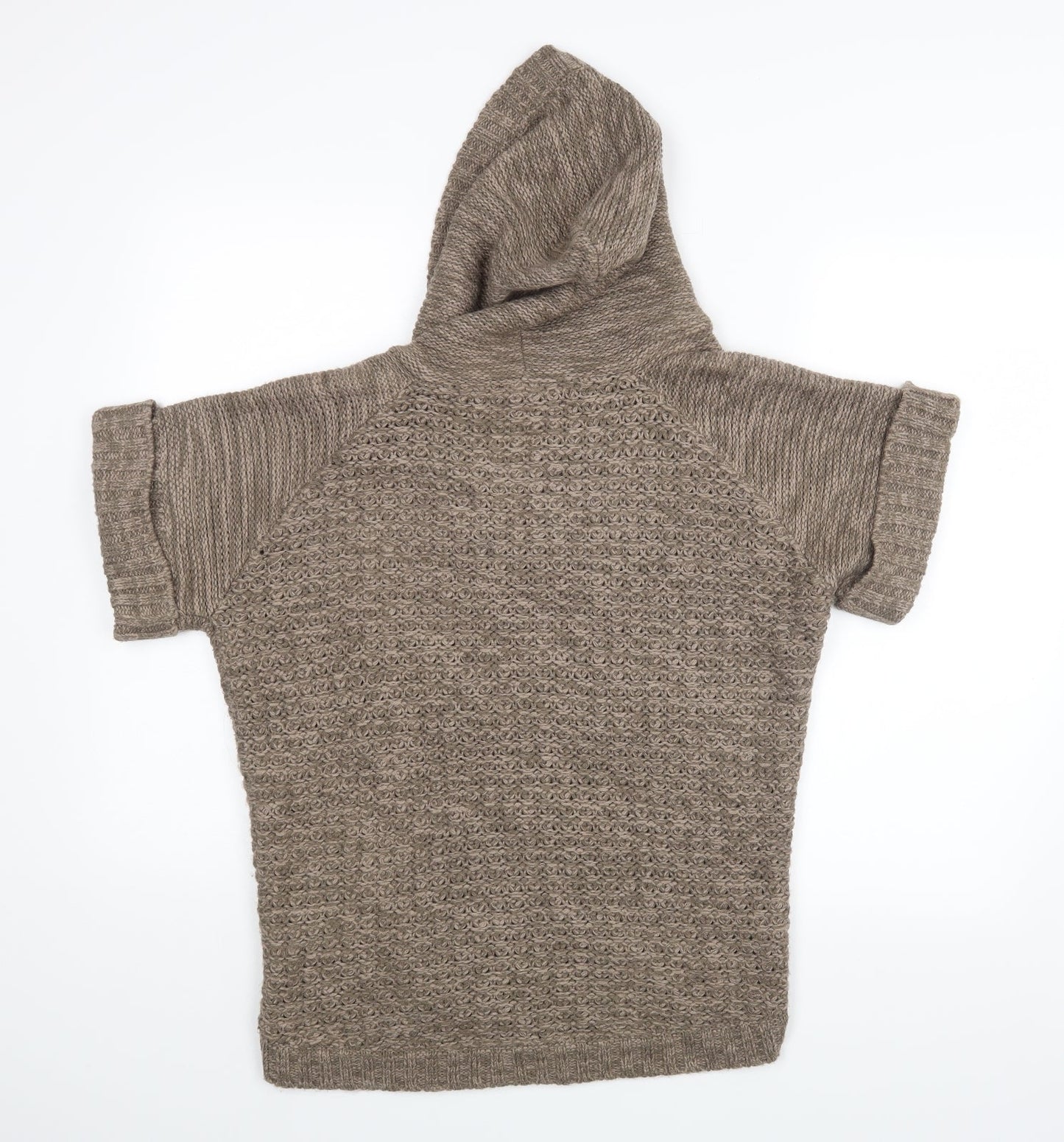 Womens UK Size M Dorothy Perkins Brown Wrap Jumper