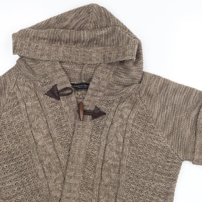 Womens UK Size M Dorothy Perkins Brown Wrap Jumper