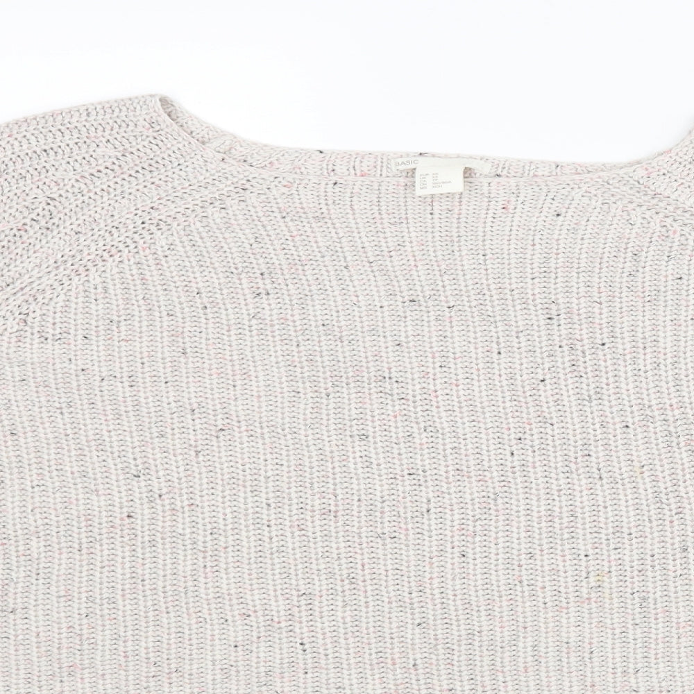 Womens UK Size XS H&M Beige Pullover Jumper