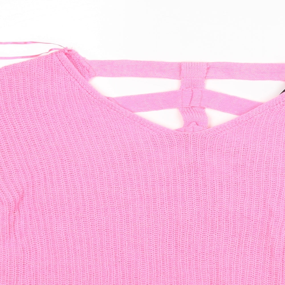Womens UK Size XS Atmosphere Pink Basic Blouse