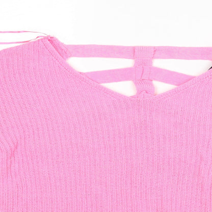 Womens UK Size XS Atmosphere Pink Basic Blouse