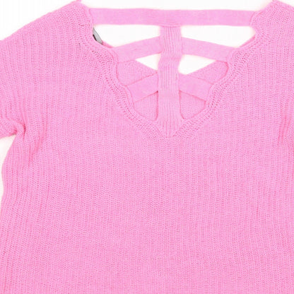 Womens UK Size XS Atmosphere Pink Basic Blouse