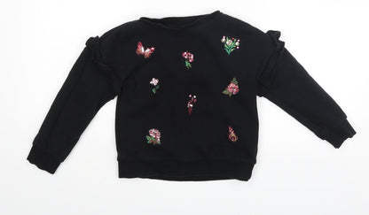 I love girls wear Girls Black   Pullover Jumper