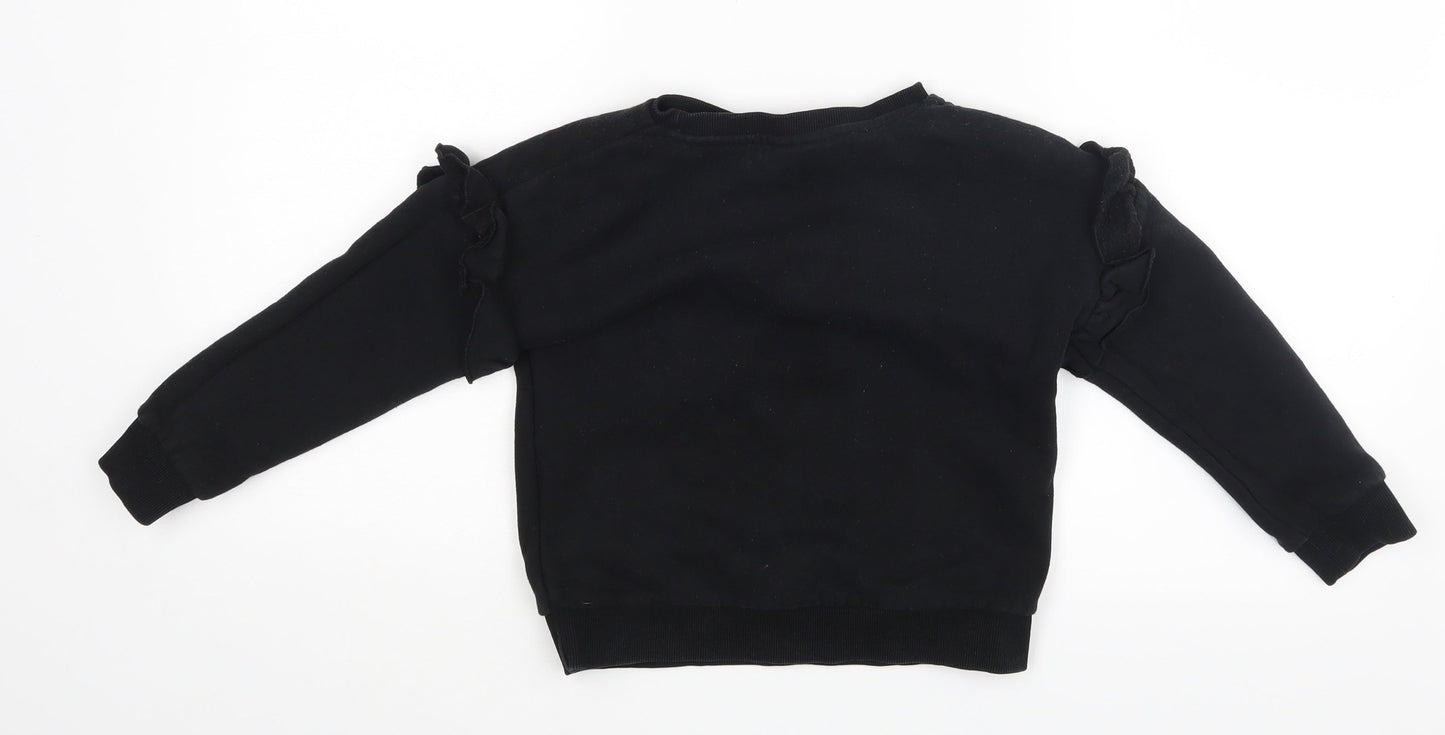I love girls wear Girls Black   Pullover Jumper