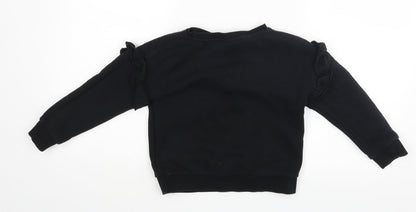I love girls wear Girls Black   Pullover Jumper