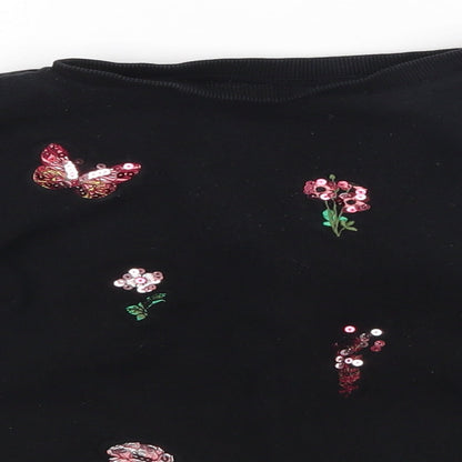 I love girls wear Girls Black   Pullover Jumper