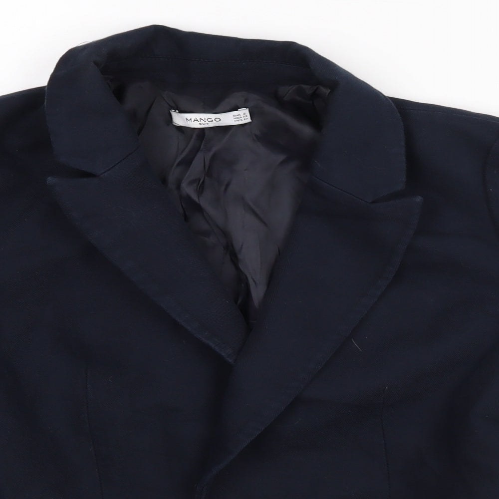 Mango Womens Blue   Jacket Blazer Size S