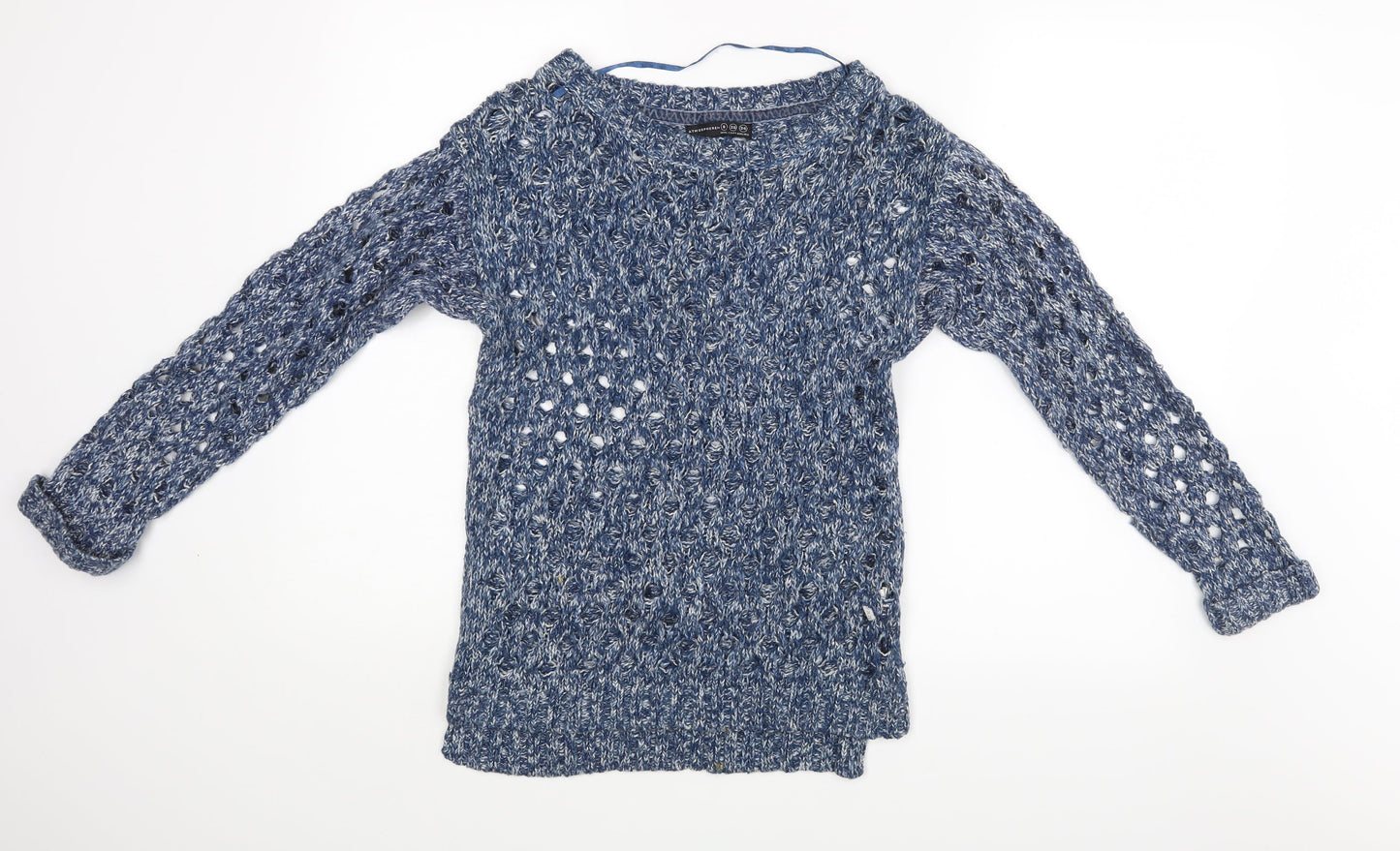 Womens UK Size 8 Atmosphere Blue Pullover Jumper