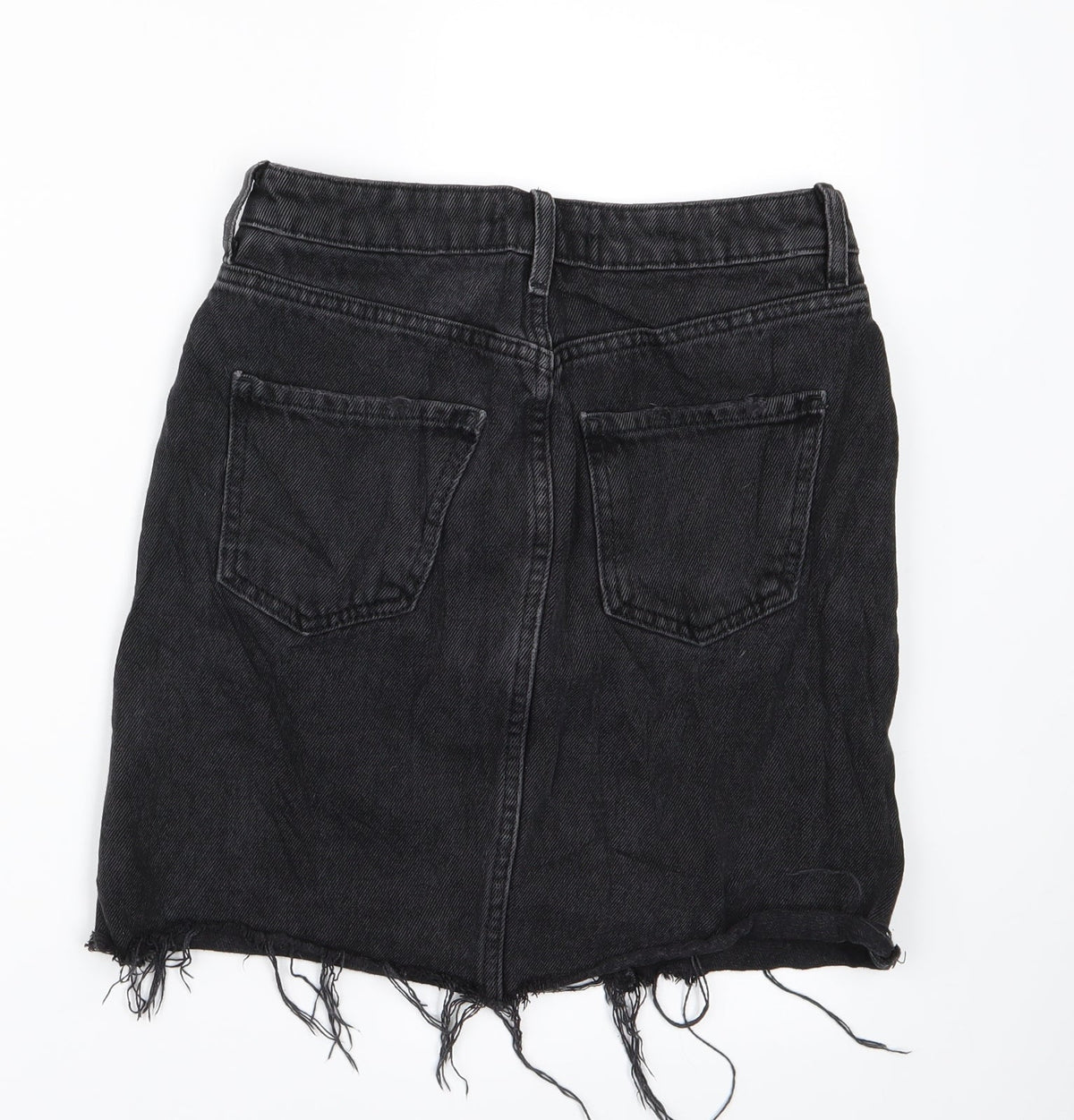 Back view of Denim women’s black straight & pencil set, size UK 6
