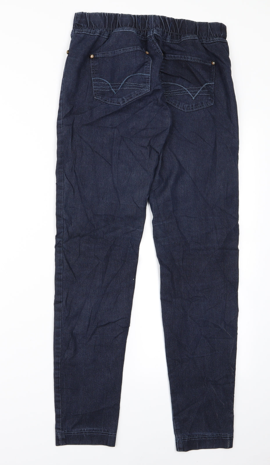 Womens UK Size 26 Preworn Regular Fit Skinny Blue Jeans