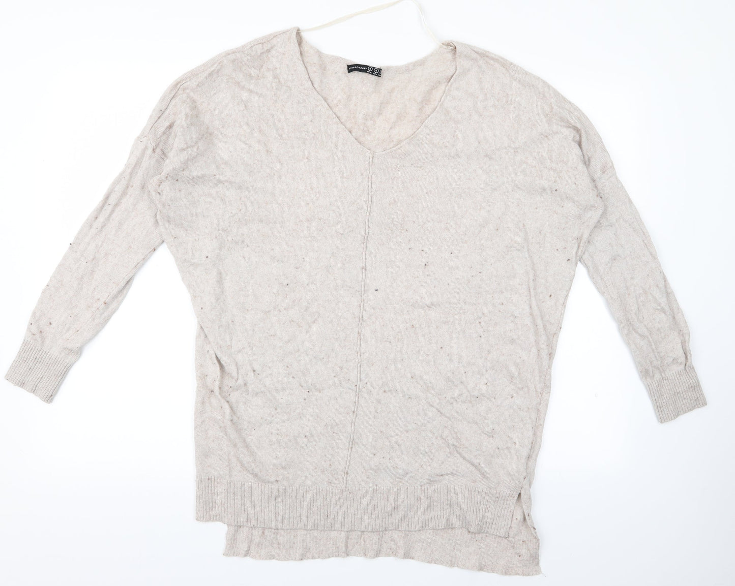 Womens UK Size S Atmosphere Beige Pullover Jumper