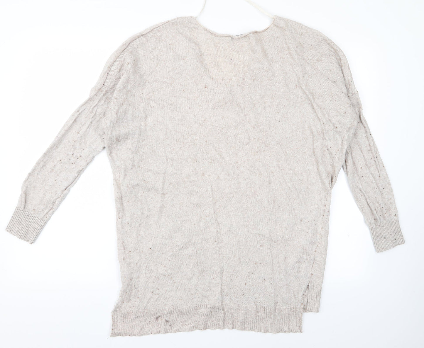 Womens UK Size S Atmosphere Beige Pullover Jumper