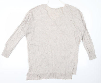 Womens UK Size S Atmosphere Beige Pullover Jumper